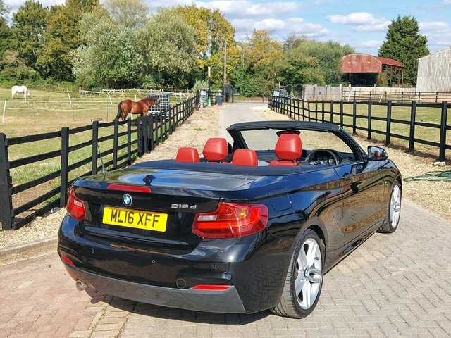 BMW 2 Series 2.0 218D M Sport Convertible Eur Black #5