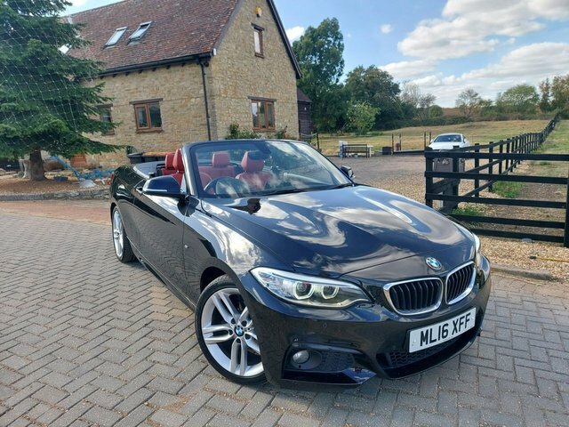 BMW 2 Series 2.0 218D M Sport Convertible Eur Black