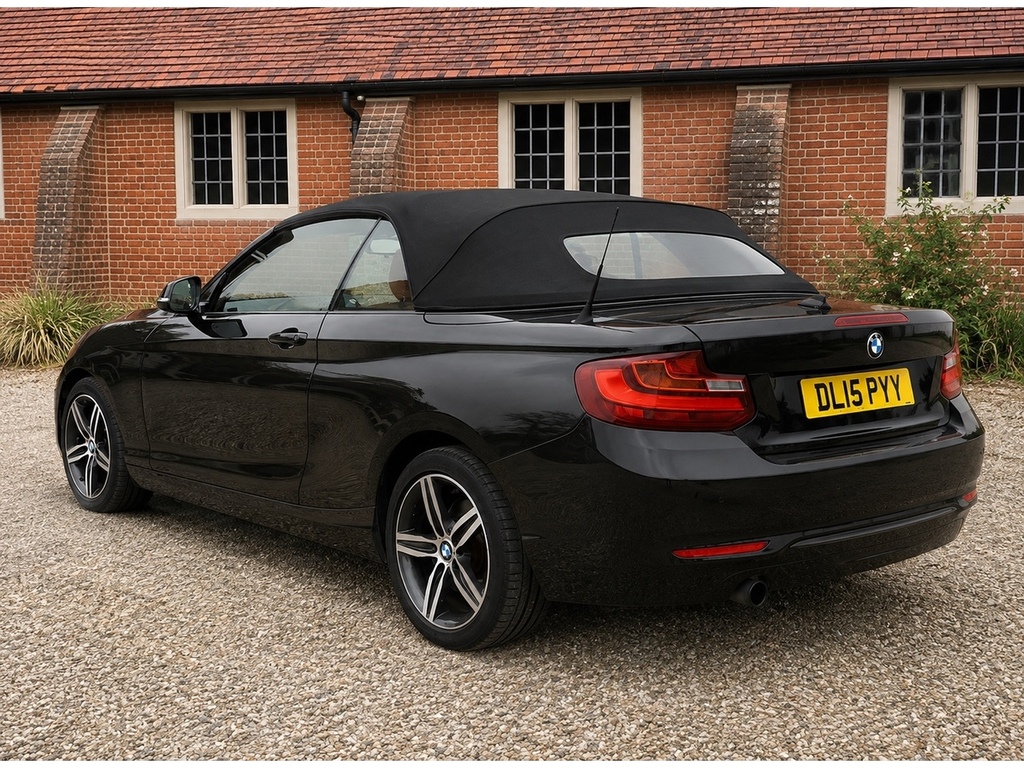 BMW 2 Series 1.5 218I Sport Convertible Euro 6 Black