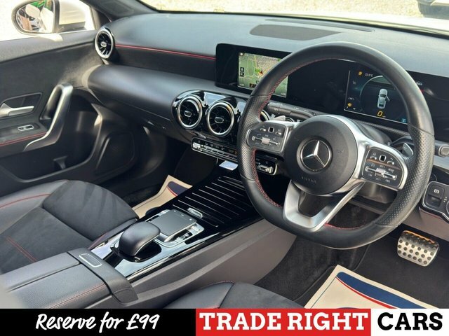 Mercedes-Benz A Class A250 2.0 Amg Line Nav Saloon White #2