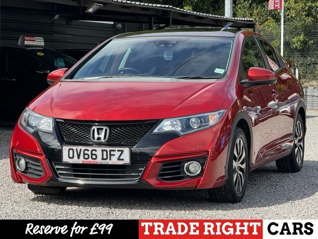 Honda Civic 1.6 I-dtec Sr Pan Roof - Low Mileage Red #4