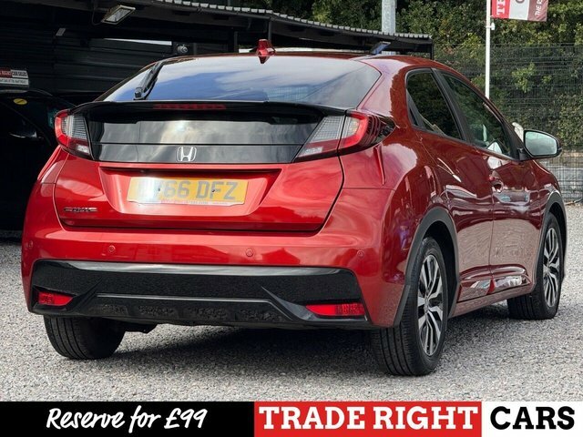 Honda Civic 1.6 I-dtec Sr Pan Roof - Low Mileage Red #3
