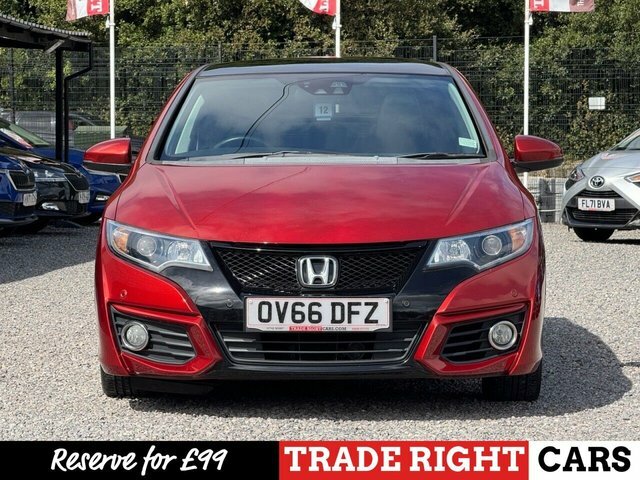 Honda Civic 1.6 I-dtec Sr Pan Roof - Low Mileage Red #5