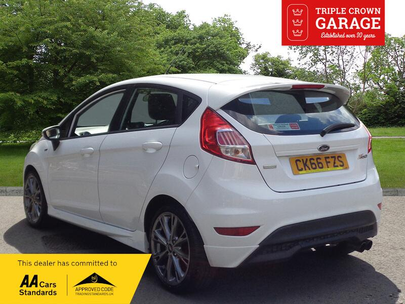 Ford Fiesta St-line CK66FZS White #2