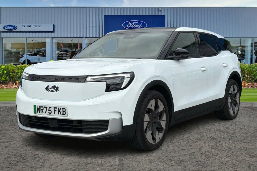 Ford Explorer Extended Range 77Kwh Premium Suv White #5