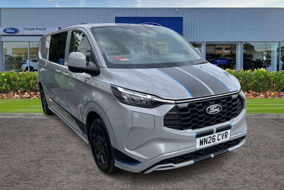 Ford Transit Custom 320 L1 Fwd 2.5 Phev 232Ps H1 Double Cab Van Grey