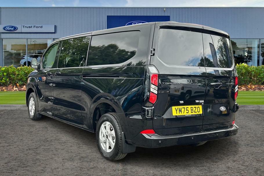 Ford Transit Custom 320 Limited L2 Lwb Double Cab In Van Fwd 2.0 Ecobl YM75BZO Black #2