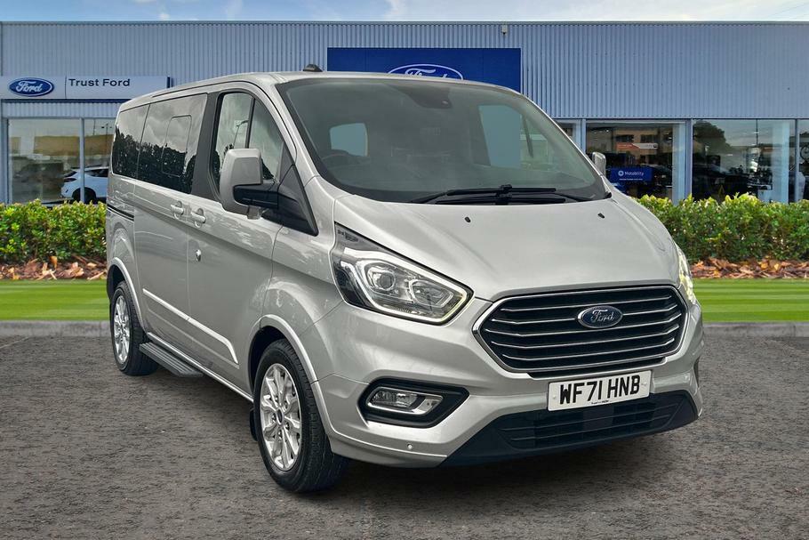 Ford Tourneo Custom 320 Titanium L1 Swb 8 Seat Minibus Fwd 2.0 Ecoblue Silver