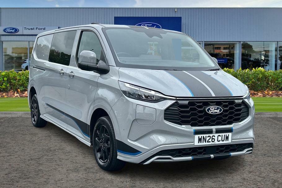 Ford Transit Custom 320 Sport L2 Lwb Double Cab In Van Duratec Ph Grey