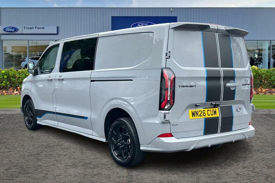 Ford Transit Custom 320 Sport L2 Lwb Double Cab In Van Duratec Ph WN26CUW Grey #2
