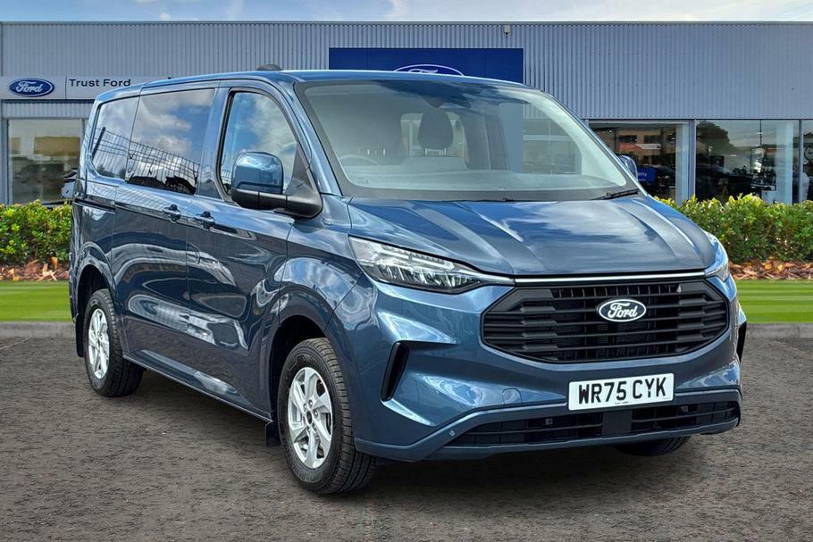 Ford Transit Custom 320 Limited L1 Swb Double Cab In Van 2.0 Ecob Blue