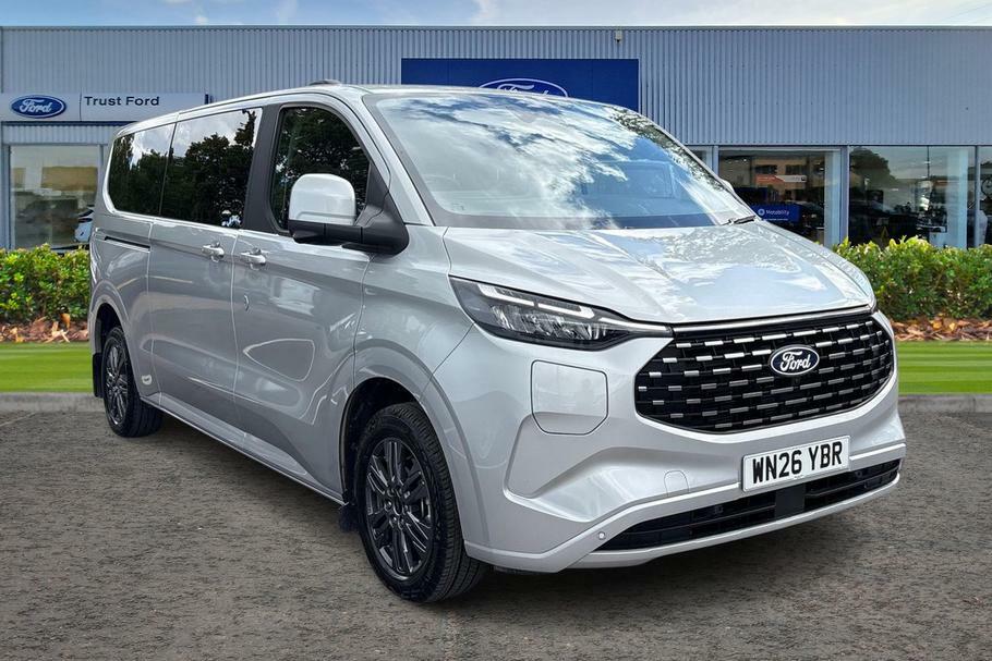 Ford Tourneo Custom 340 Titanium L2 Lwb 9 Seat Minibus Fwd 2.5 Ph Silver