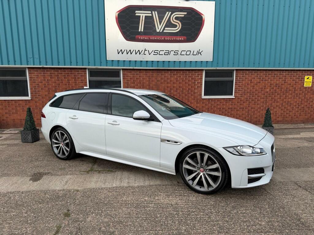 Jaguar XF 2.0D R-sport Sportbrake Euro 6 Ss White #4