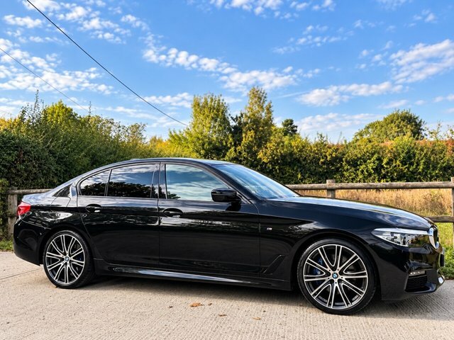 BMW 5 Series 530D M Sport Saloon Black #4