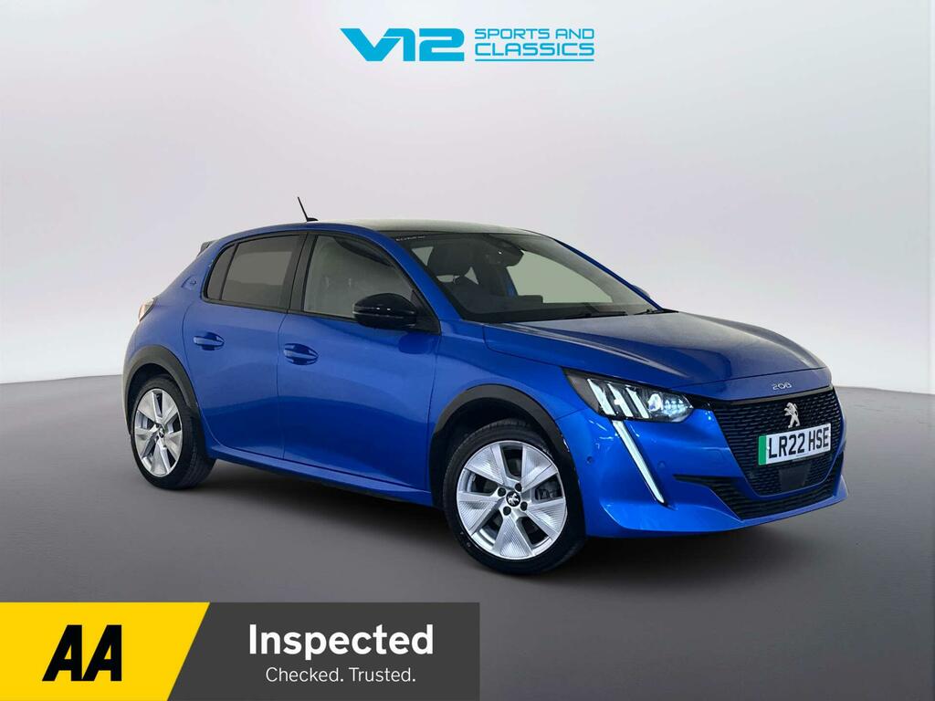 Peugeot e-208 50Kwh Gt Hatchback 7Kw Charger Blue