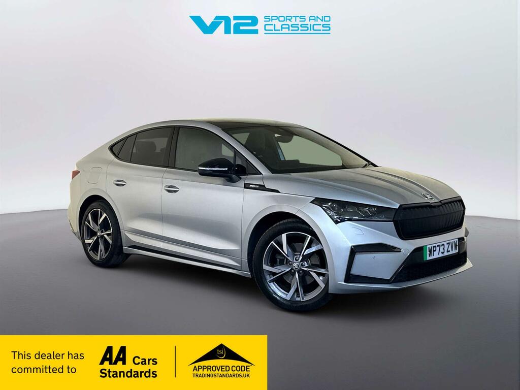 Skoda ENYAQ Iv 82Kwh 80 Sportline Plus Coupe Silver