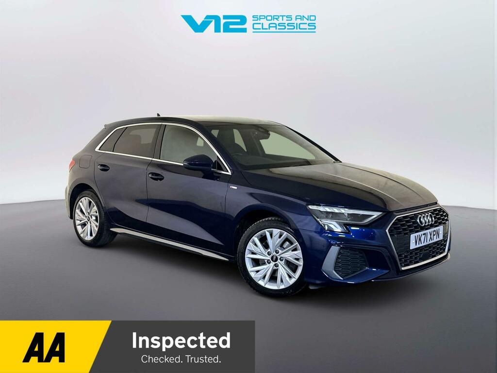 Audi A3 1.4 Tfsie 40 S Line Sportback Plug-in H Blue