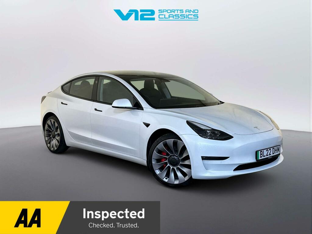 Tesla Model 3 Dual Motor Performance Saloon White