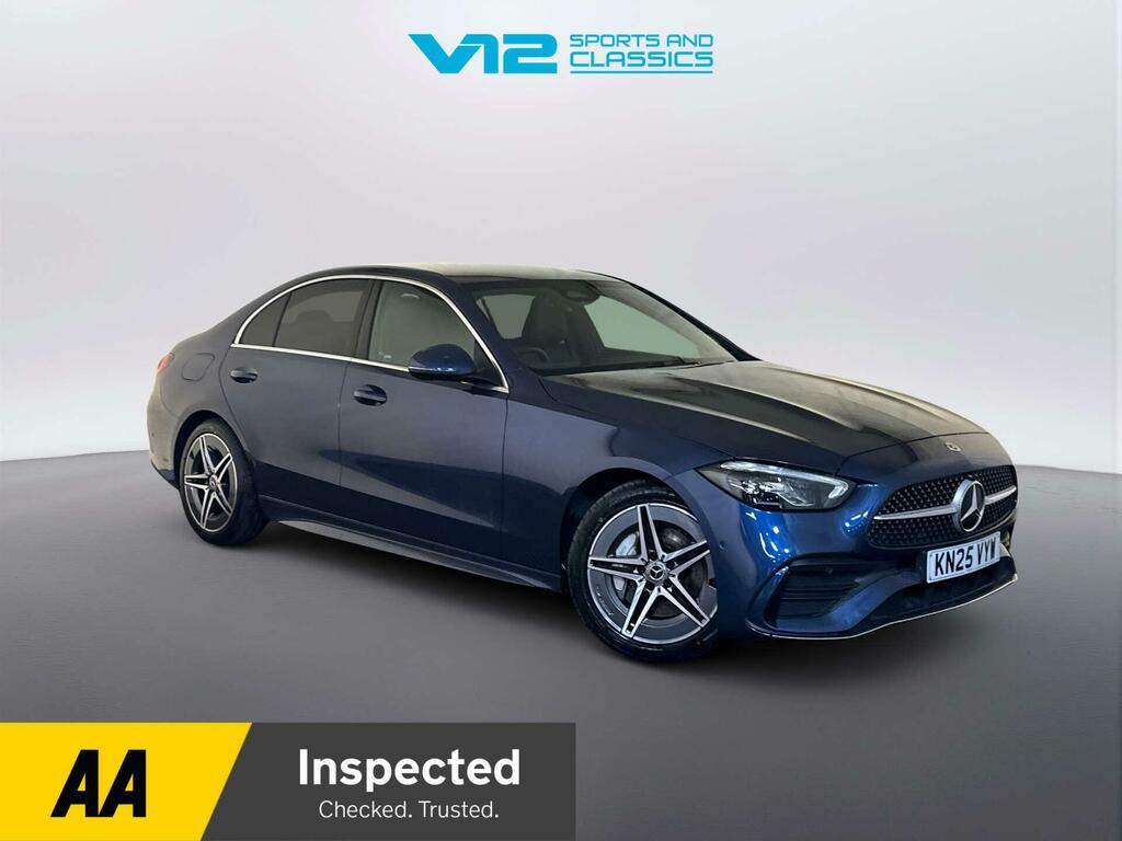 Mercedes-Benz C Class 1.5 C200h Mhev Amg Line Saloon Hybrid G Blue