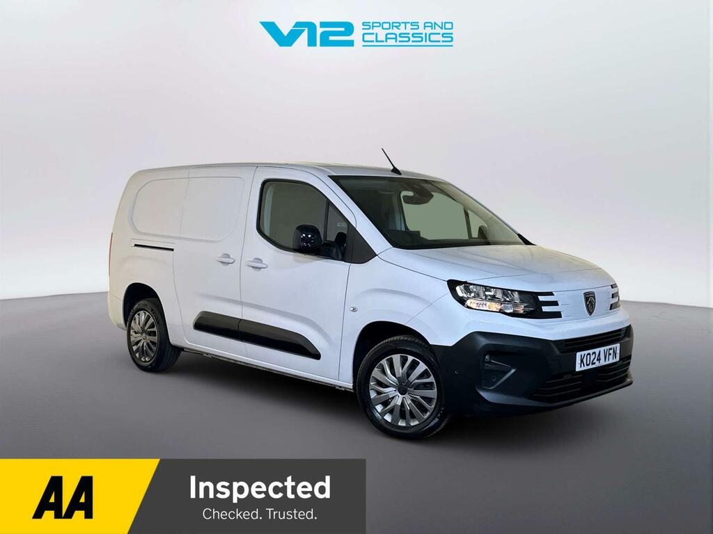 Peugeot Partner 1.5 Bluehdi 950 Asphalt Long Panel Van 6Dr White