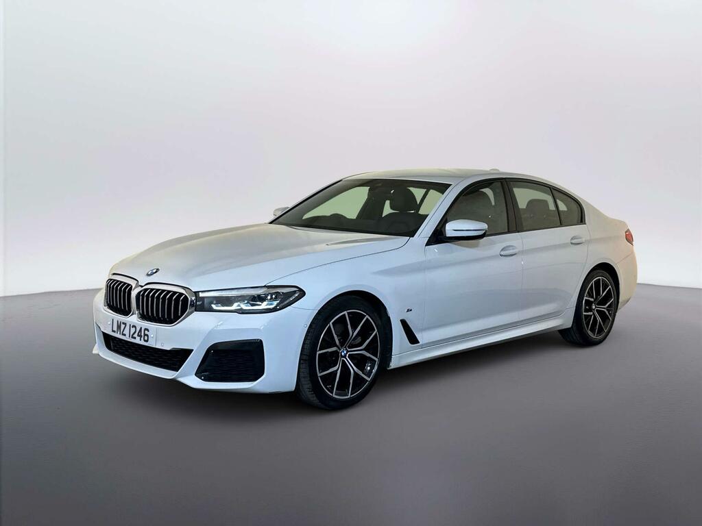 BMW 5 Series 2.0 520D Mht M Sport Saloon Hybrid Step White #4