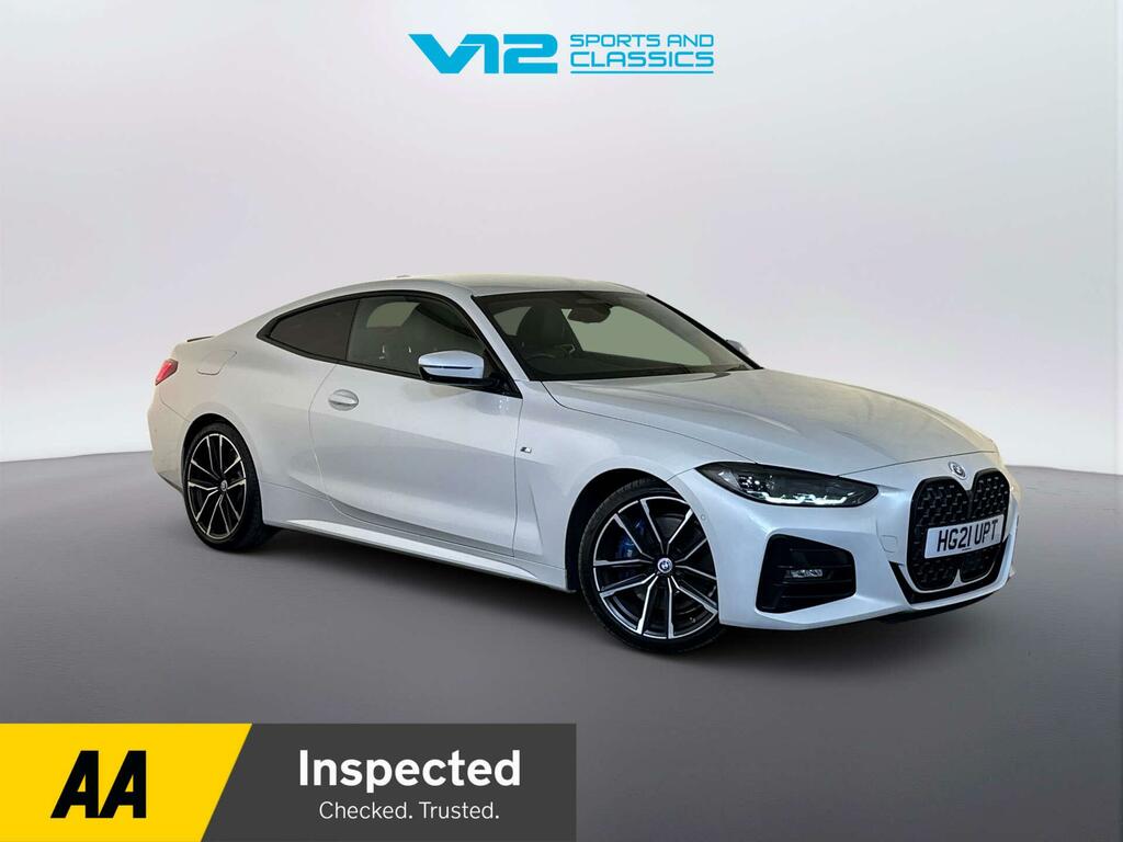 BMW 4 Series Gran Coupe 2.0 420D Mht M Sport Coupe Hybrid White