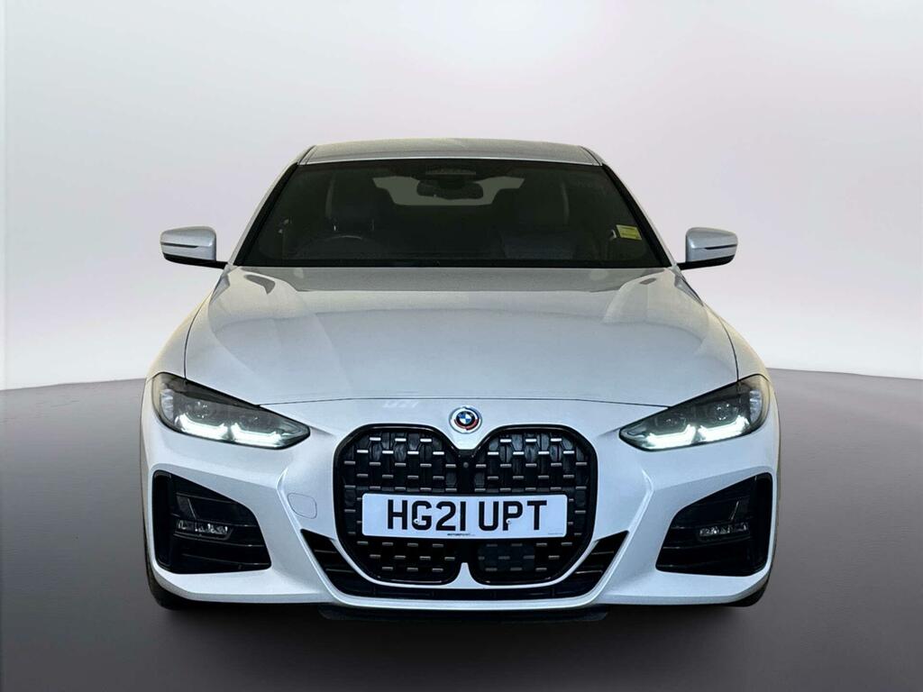 BMW 4 Series Gran Coupe 2.0 420D Mht M Sport Coupe Hybrid White #3