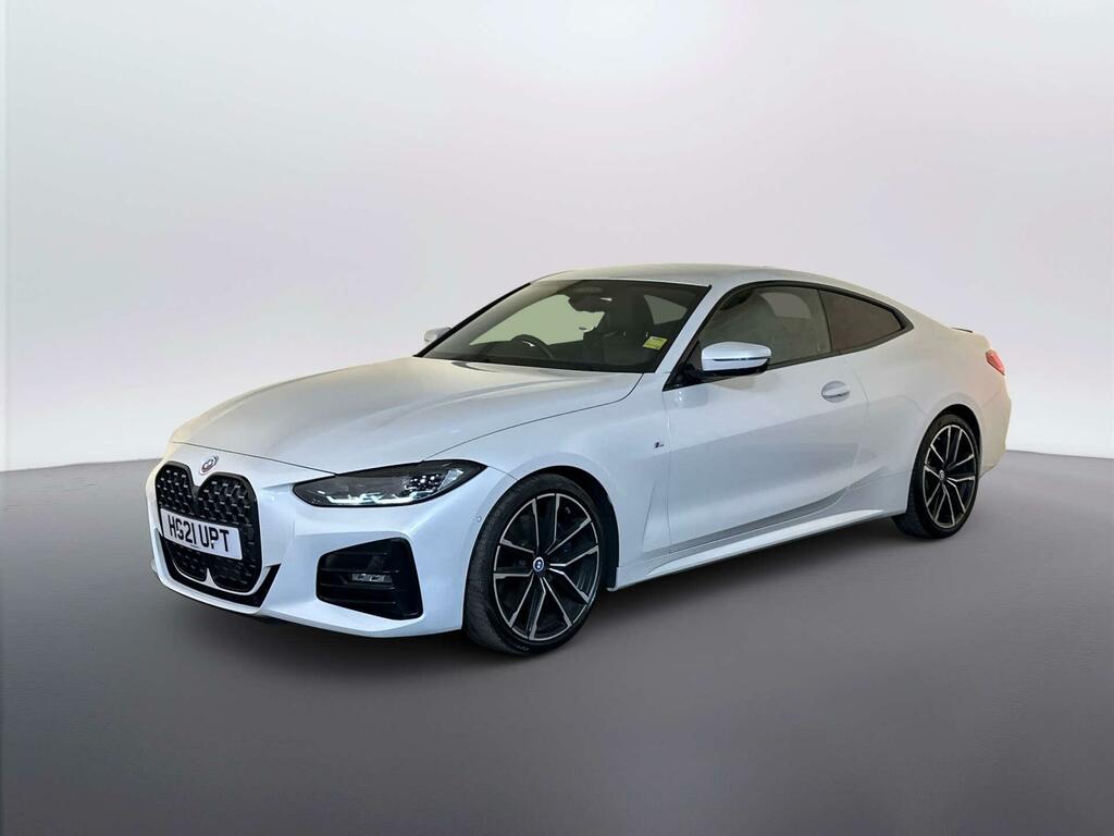 BMW 4 Series Gran Coupe 2.0 420D Mht M Sport Coupe Hybrid White #4