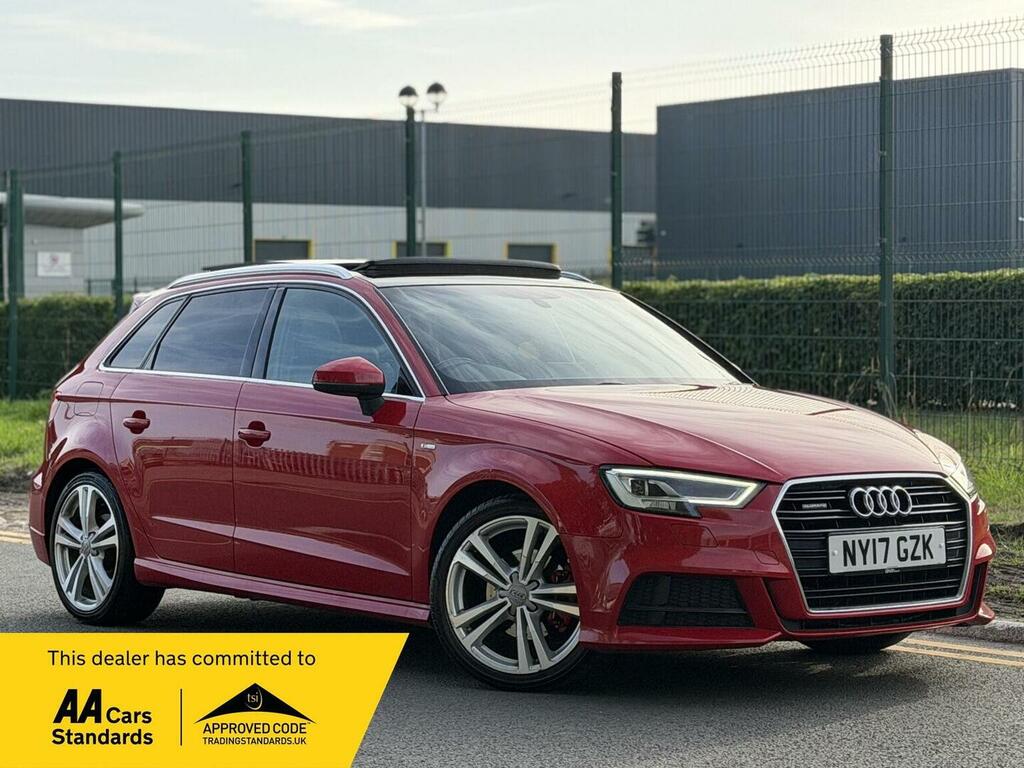 Audi A3 2.0 Tfsi S Line Sportback S Tronic Quattro Euro 6 Red