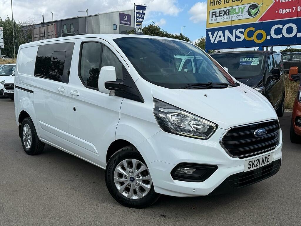Ford Transit Custom 2.0 300 Ecoblue Limited Crew Van Double Cab Di White