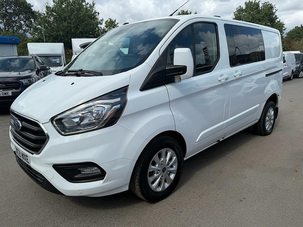 Ford Transit Custom 2.0 300 Ecoblue Limited Crew Van Double Cab Di SK21WXE White #3
