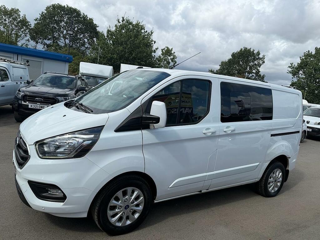Ford Transit Custom 2.0 300 Ecoblue Limited Crew Van Double Cab Di SK21WXE White #4