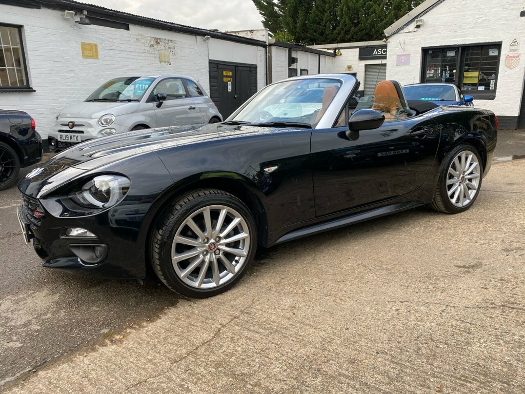 Fiat 124 Spider Convertible Black #4