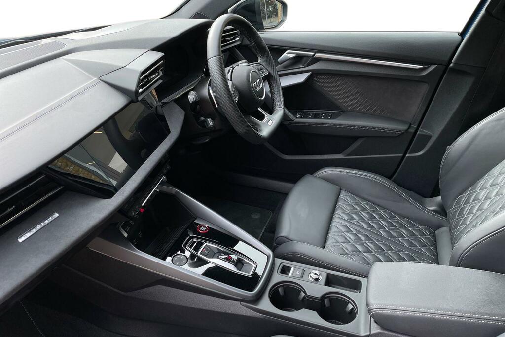 Audi A3 Audi S3 Saloon Black Edition Tfsi 333 Ps S Tronic WK74YLS Blue #2