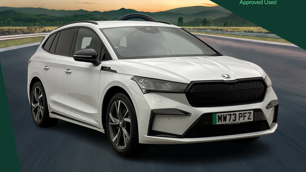 Skoda ENYAQ Skoda Enyaq IV 80X Sportline Plus 82 Kwh 265 Ps Si White