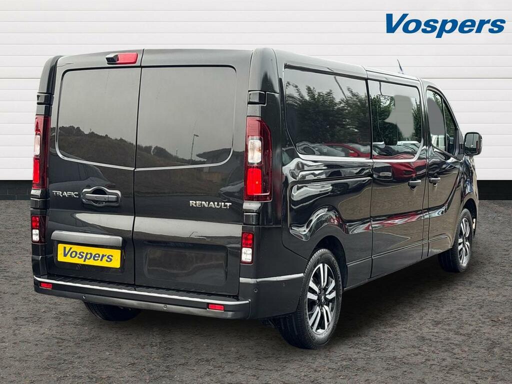 Renault Trafic Ll30 Blue Dci 150 Extra Sport Safety Crew Van Black #3
