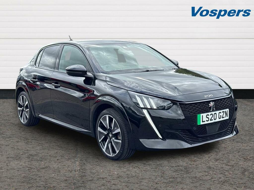 Peugeot e-208 100Kw Gt Line 50Kwh Black