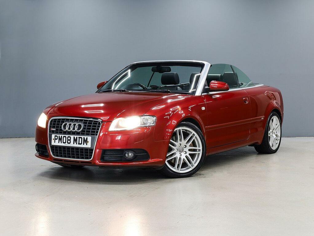 Audi A4 Cabriolet Convertible Red #5
