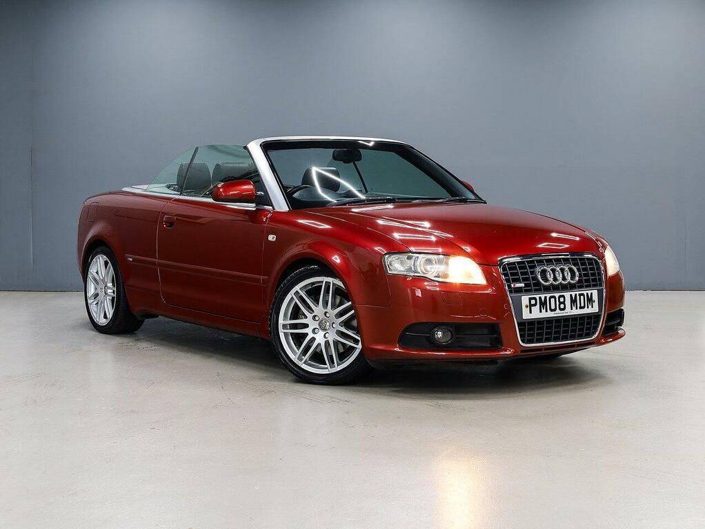Audi A4 Cabriolet Convertible Red #2