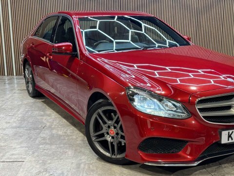 Mercedes-Benz E Class E350 Bluetec Amg Sport 4-Door Red #13