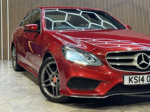 Mercedes-Benz E Class E350 Bluetec Amg Sport 4-Door Red #11