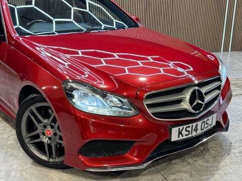 Mercedes-Benz E Class E350 Bluetec Amg Sport 4-Door Red #8