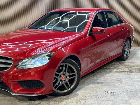 Mercedes-Benz E Class E350 Bluetec Amg Sport 4-Door Red #35