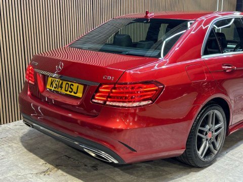 Mercedes-Benz E Class E350 Bluetec Amg Sport 4-Door Red #18