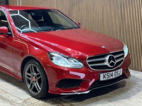 Mercedes-Benz E Class E350 Bluetec Amg Sport 4-Door Red #17