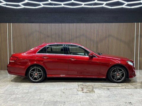 Mercedes-Benz E Class E350 Bluetec Amg Sport 4-Door Red #16