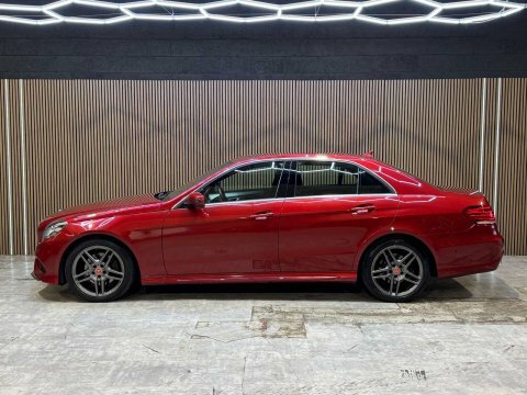 Mercedes-Benz E Class E350 Bluetec Amg Sport 4-Door Red #28