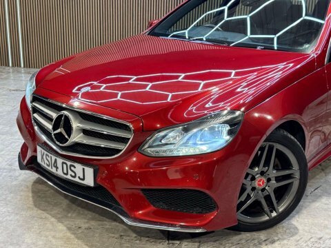 Mercedes-Benz E Class E350 Bluetec Amg Sport 4-Door Red #36