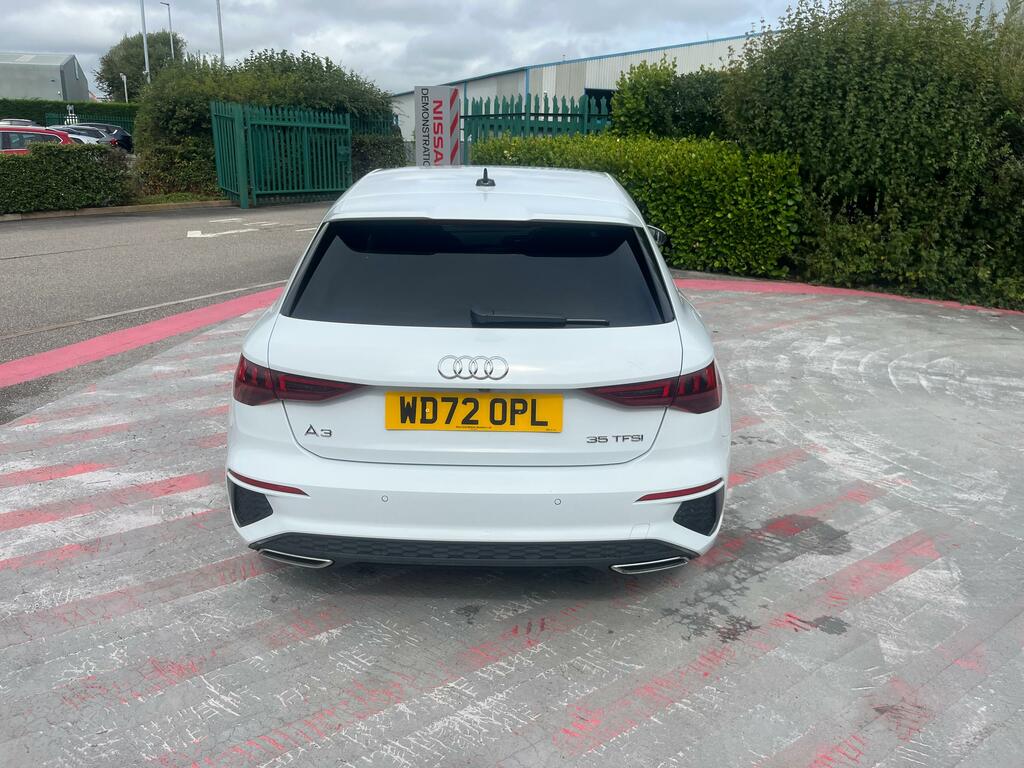 Audi A3 1.5 Tfsi 35 S Line Sportback Eur White #6