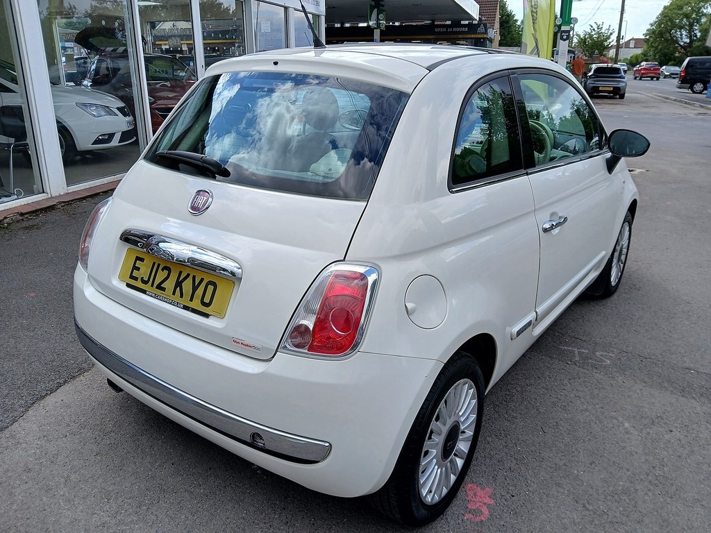 Fiat 500 Lounge White #6